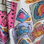 Hunt Club  Vintage Button Down Shirt Medium Cat Earth Heart Postcard Home Pear Photo 2