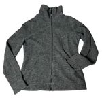 IBEX Merino Wool Jacket Sweater Heather Grey Full Zip Womens Size Medium USA Gray Photo 4