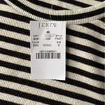 J.Crew NWT Striped Comfy Black & White Long Sleeve Top Photo 4