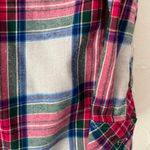 Croft & Barrow Blue & Pink Plaid Flannel Top Photo 2