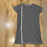 Everlane  Cotton Box Cut Striped T-Shirt Dress Black & White Short Sleeve Small Photo 2
