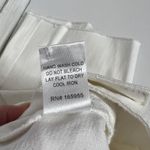 Annie Griffin Anniewear White Wide Leg Jeans High Rise Stretch Denim Raw Hem Size Small Photo 11