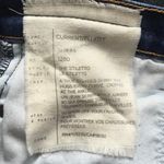 Current/Elliott Benett Destory Wash The Stiletto Distressed Jeans Photo 9