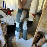 PacSun Women’s Extra Small Patchwork Low Rise Puddle Pants Photo 2