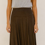 Coldwater Creek Cold water Creek Elegant Brown Midi Skirt. Size-X-Large/16 Photo 0