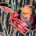 Coldwater Creek Vintage petite large button down blazer striped floral funky embroidery jacket Photo 2