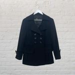Sandro Sportswear Black Double Breasted Jacket Coat M Photo 1