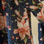 Rebecca Malone  Womens Size Medium Floral Lily 3/4 Sleeve Sequin Spring Flowy Photo 4