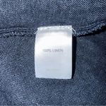 J Jill Love Linen Open Front Cardigan in Navy 100% Linen Lightweight Size M Blue Size M Photo 3