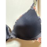 Anne Klein Brand New 84$ Women's Size 34B Navy Blue Floral Full Coverage Bra Photo 5