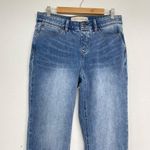 Soft Surroundings  Light Wash Pull On Jeans Womens M Blue Denim Stretch Waist Photo 1