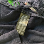 Signature Studio Floral Lace Open Front Cardigan size Medium Dark Blue Whimsy Goth Office Jacket Photo 8