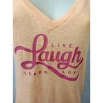 Old Navy XS V Neck Short Sleeve Orange Sherbert T Shirt Photo 10