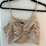 EXPRESS Beige Cropped Top Photo 0