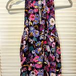 Tanya Taylor Kendall Silk Floral Print Sleeveless Tie Neck Halter Top Size 12 Photo 1