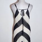 Christopher John Rogers X Target Black Chevron Maxi Slip Dress Size 6 Photo 5