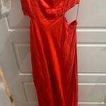 Boutique Red Cut Out Dress Size M Photo 2
