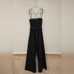 Kate Spade  Rhinestone Embellished Wide-leg  Jumpsuit Black Size 00 Photo 7