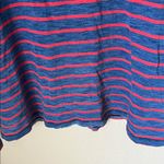 Faherty  Blue and Red Stripe relaxed fit turtleneck top Photo 3