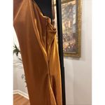 Xxxiticat Women's Copper Slip Dress Sz M Adjustable Spaghetti Strap Zipper Side Orange Size M Photo 2