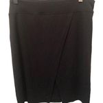 J.Jill Wearever Pull On Pencil Casual Knit Cut Out Skirt Black Sz. M Sporty Photo 0