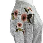 Abercrombie & Fitch Women’s Embroidered Floral Sweatshirt Tunic Dress Boho Sz L Photo 1