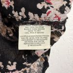 Denim & Supply Ralph Lauren Black Floral Lace-Up Ruffle Blouse Size Large Photo 4