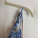 Heidi Dylan Blue & White Elastic Waist Maxi Dress. Size M Size M Photo 5