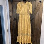 NWT BY TIMO Jacquard Embroidery Dress Yellow Size M Photo 3