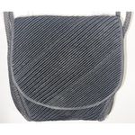 Pre Owned Vintage De Vecchi Hamilton Black Textured Fabric Shoulder Bag Handbag Photo 1