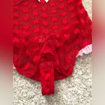 Dreamgirl  sheer heart lace thong intimate bodysuit, one size Photo 3