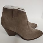 Frye NEW REINA BOOTIE:TAUPE SUEDE ANKLE BOOTS Photo 2