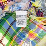Johnny Was NWOT  Multicolor Plaid Floral Blouse Shirt Linko Babydoll Tunic Size S Photo 9