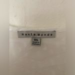 Haute Monde  Women’s White V-Neck Balloon Sleeve Smocked Blouse Top Size 1XL Photo 2