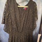 Vince Camuto  Black Jumpsuit with Gold Detail Photo 7