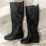 Zodiac  Iggy Wedge Knee-High Boots in Black, Size 6.5 NEW w/o Box Photo 2