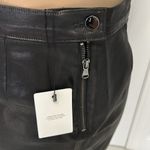 J Brand J. Brand Black Coated Stretch Pencil Skirt Photo 7