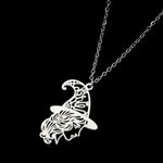 1PC Gothic Silver Plated Hollow‎ Out Witch Hat Magic Witchy Pendant Necklace Photo 11