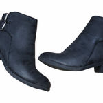 Twisted  size 8 Alexia black buckle ankle booties Photo 0