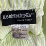 Roommates Searsucker Lime Green Cotton Pants Capri Cropped Womens Small Photo 10