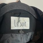 Le Suit 🌺  black button down tie blazer jacket Photo 1