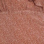 Lulus LULU’S Zoelle Burgundry Floral Print Ruffle Mini Dress Sz M Photo 4