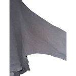 POL  Textured Waffle Knit Oversized Top Embroidered Medium Boho Grunge ~FLAW Photo 2