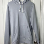 Old Navy EUC women’s light gray fleece lined pullover hooded sweatshirt medium Photo 0