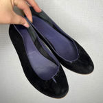 barney's new york Black Suede Ballet Flats Women's Made in Italy Size 37 Photo 0