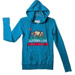 Reflex Hoodie Womens Medium California Love Bear Surf Patrol Pullover Graphic Blue Photo 7