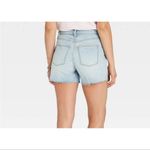 Universal Threads NWT Universal Thread Curvy Vintage Denim Midi Jean Shorts Size 10 Raw Hem Photo 1