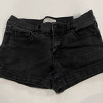 Abercrombie & Fitch Black Denim Cuffed Jean Shorts Size 4 / 27 Photo 0