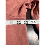 Adrienne Vittadini Women's XL Pink Textured Metallic Stripe Button Up Blouse Photo 8