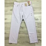 Levi's 501 Crop High Rise Jeans In Lavender Button Fly Sz 30x26 NWT Photo 4